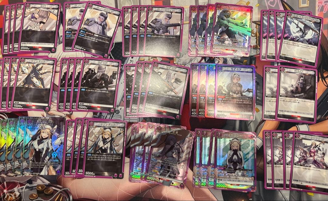 UNION ARENA NIKKE 紫 モダニア　紅蓮　デッキ　ユニチケ