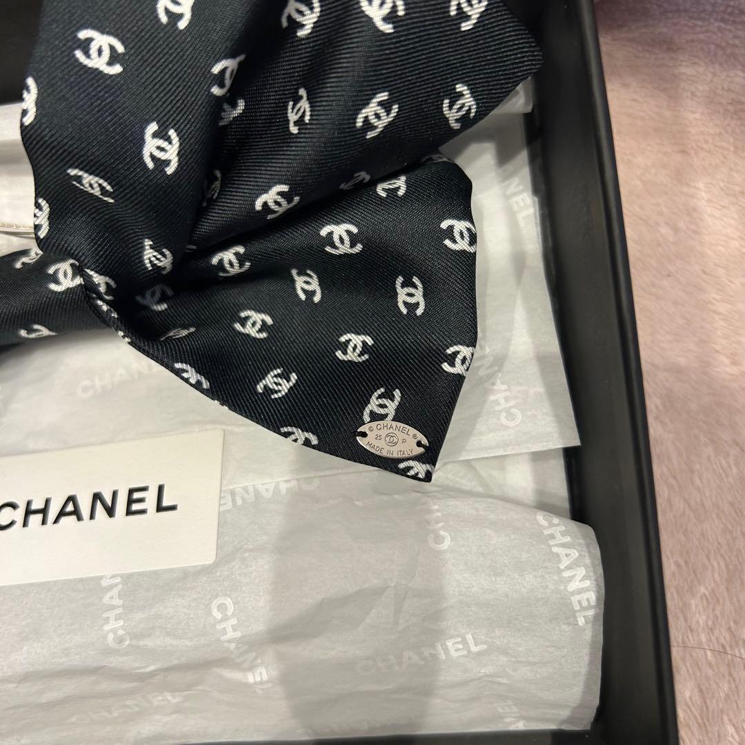 新作 シャネル CHANEL リボン バレッタ 2025SS 完売品 正規品