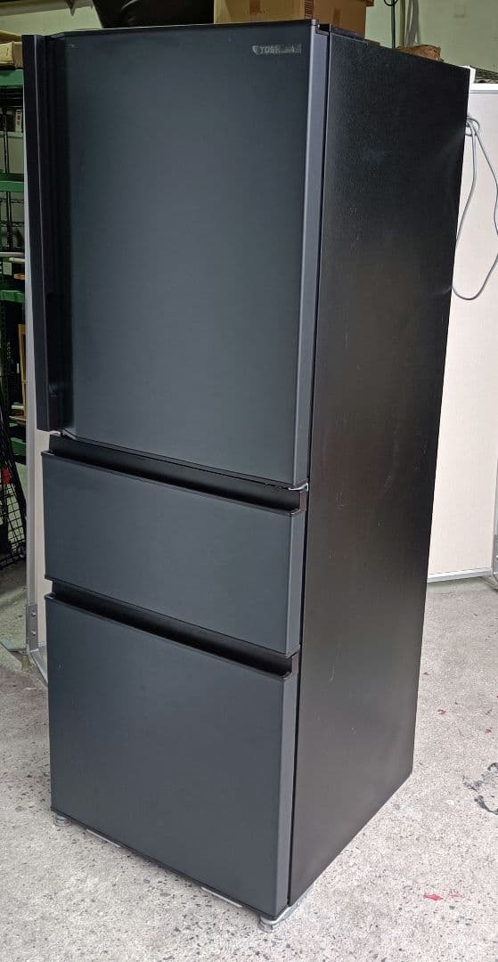 m122401fk 東芝 冷蔵庫 326L GR-U33SC 3ドア 右開き