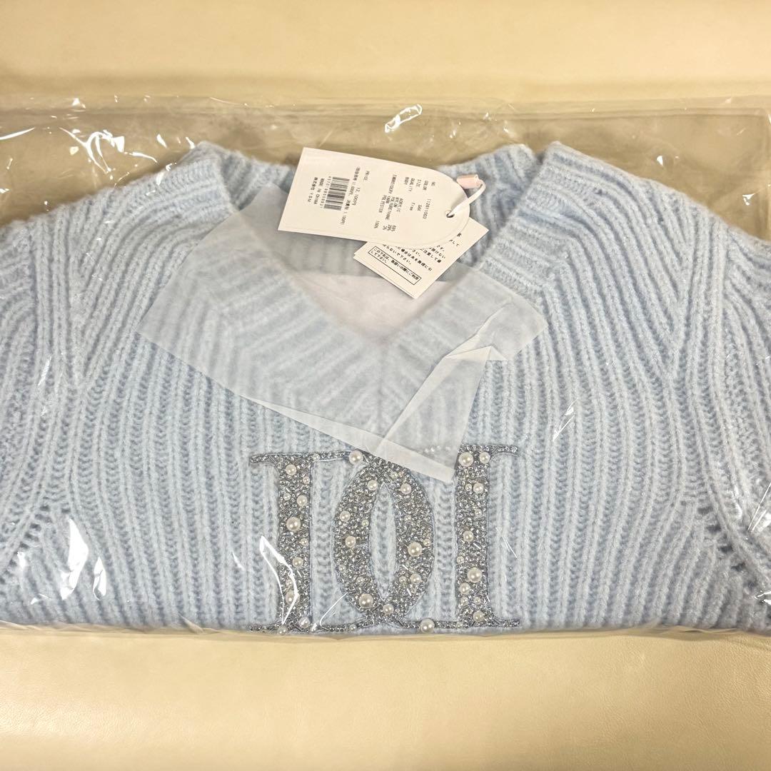 【新品タグ付き】ファンシービーズDDロゴボリュームニットトップス　ダーリッチ