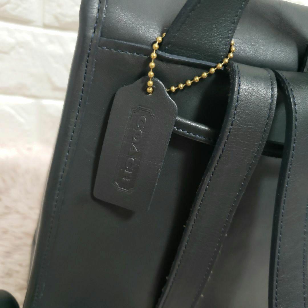 COACH オールドコーチ ターンロック ミニリュック ダークネイビー