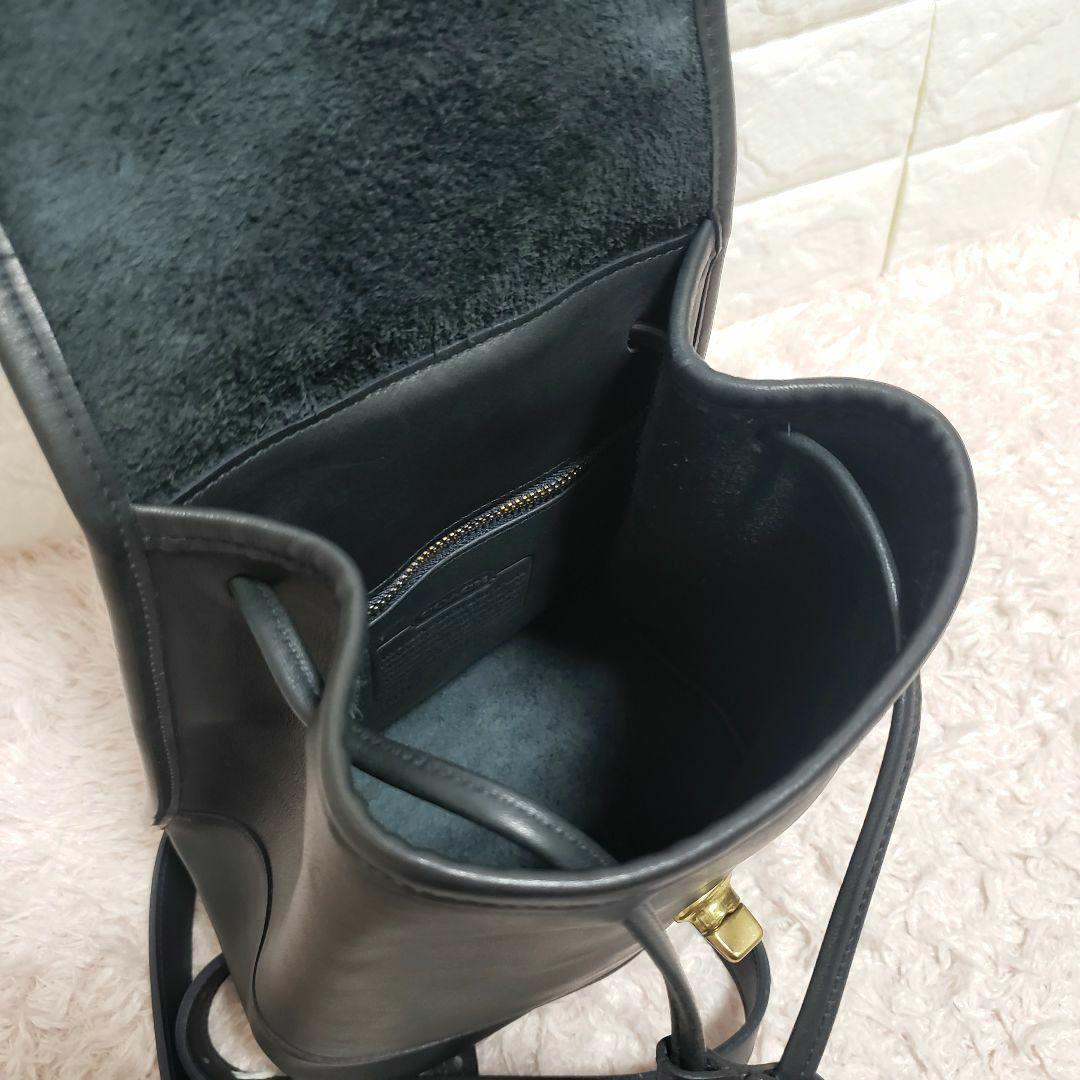 COACH オールドコーチ ターンロック ミニリュック ダークネイビー