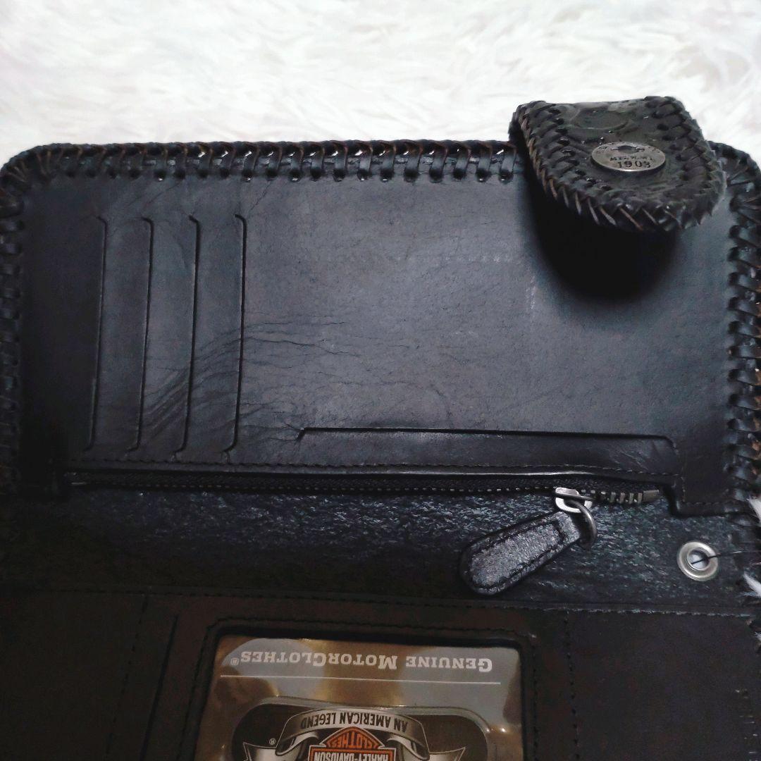 ✨️新品タグ付✨️　トラッカーウォレット　ハーレーダビッドソン　エンボス