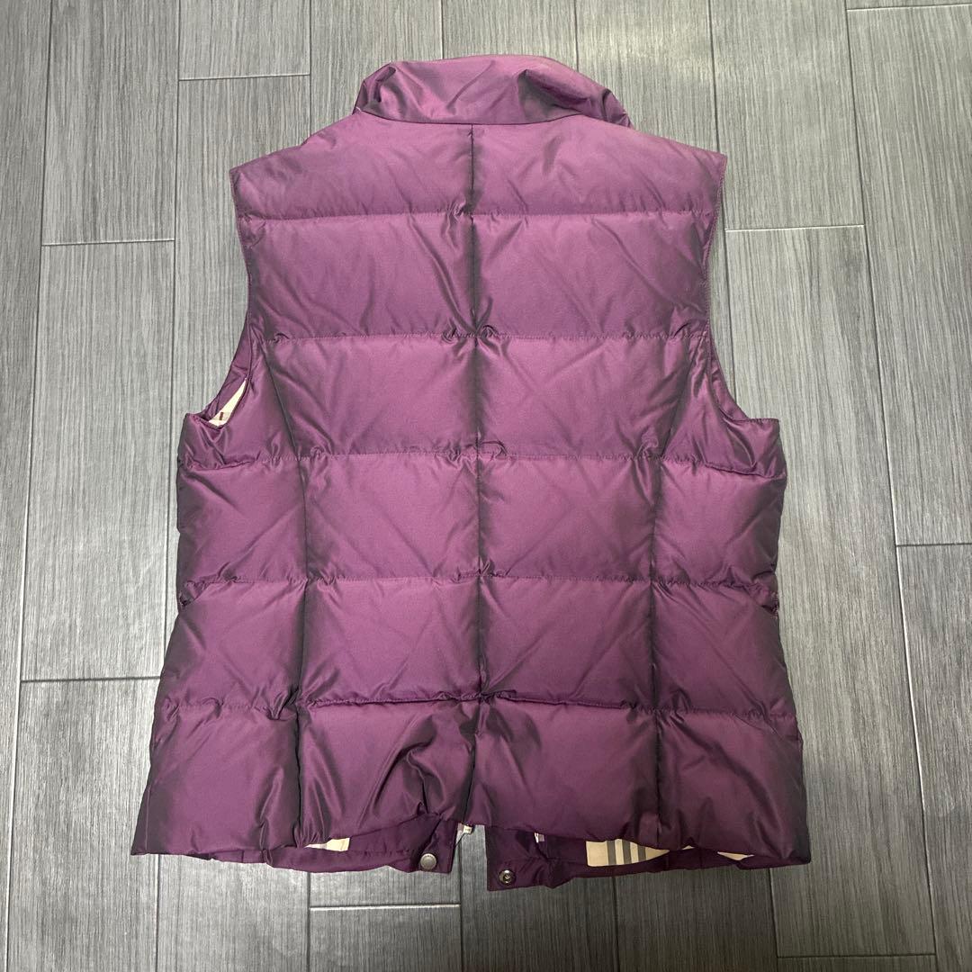 BURBERRY LONDON パープル ダウンベスト サイズ40