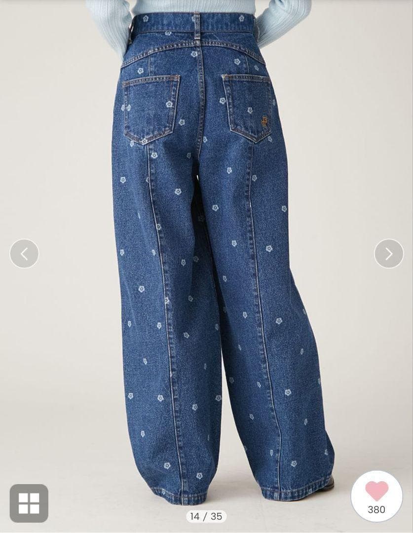 0サイズ リリーブラウン マリークワント デニム コラボ ジーンズ マリクワ