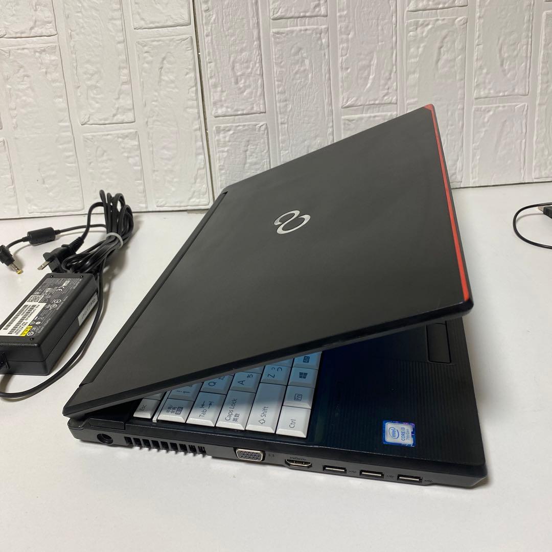 美品　Windows11 オフィス付き　マウス付き　FUJITSUノートパソコン