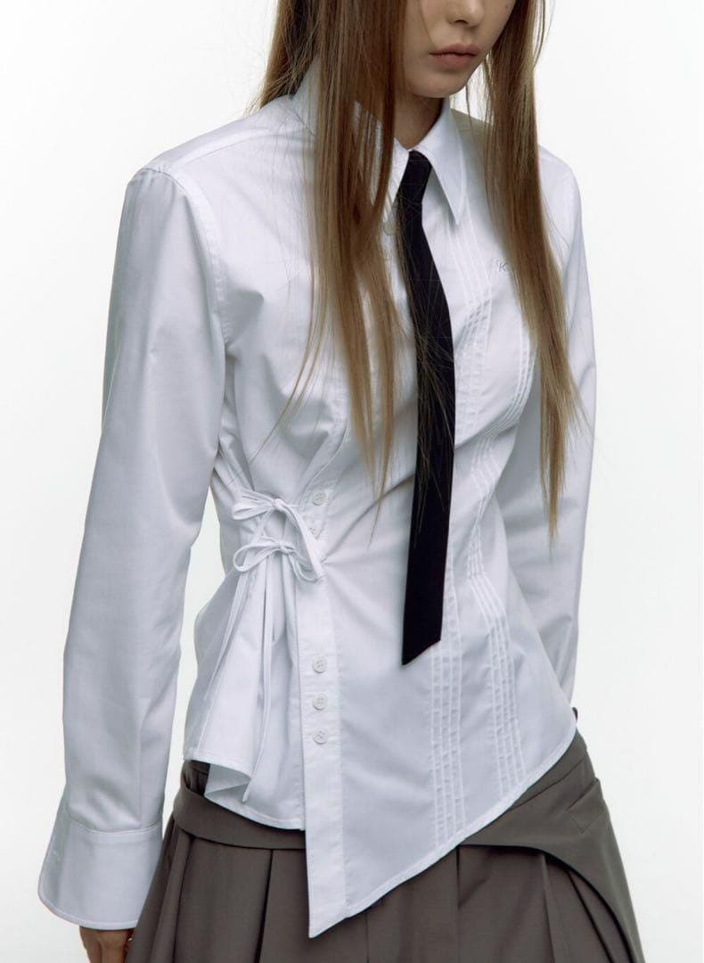 新品　kashiko Pintuck Preppy Shirt Tie Set