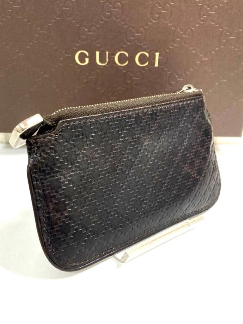 良品　GUCCI グッチ　ディアマンテ　レザー　ケース　カードケース