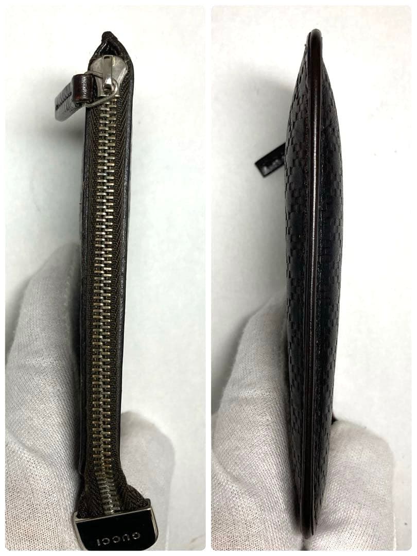 良品　GUCCI グッチ　ディアマンテ　レザー　ケース　カードケース