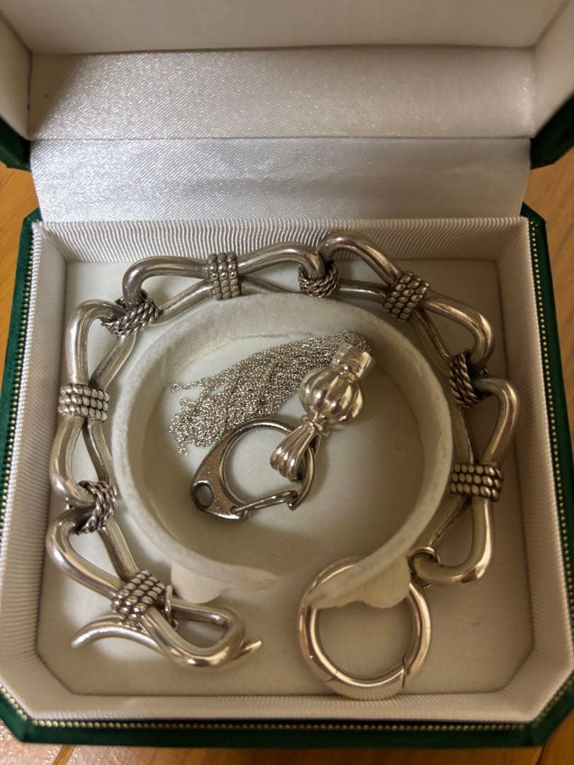 Santaku シルバーチェーンブレスレット