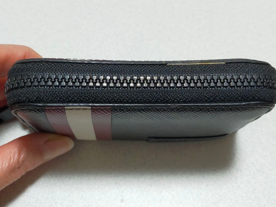 BALLY ケース 　希少赤白ライン　小銭入れ　メンズ　箱あり