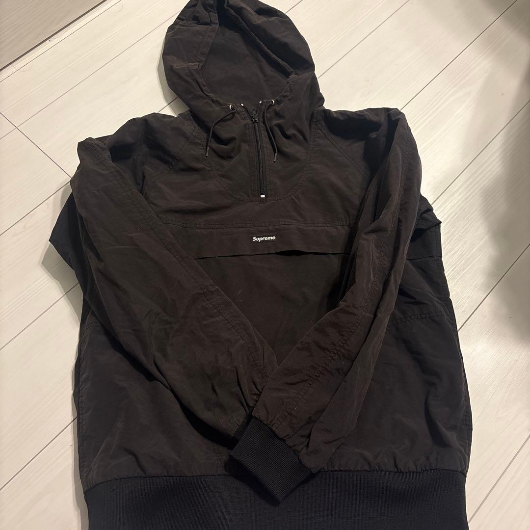 Supreme ブラック ナイロンジャケットsmall logo M