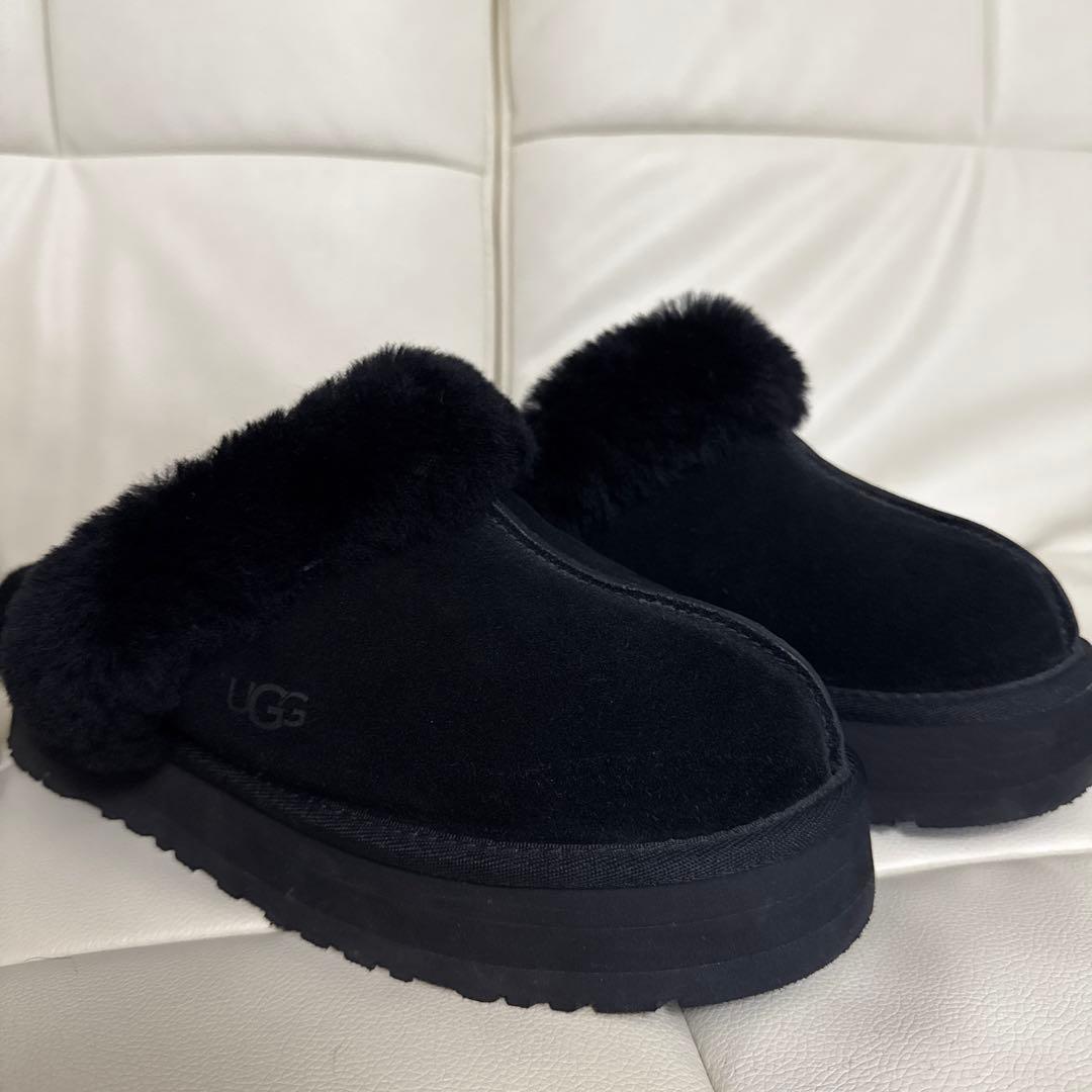 UGG ブラック アグ ディスケット　スリッポン　39