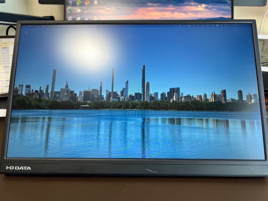 IO DATA モバイルモニター 17.3 LCD-YC172A-FX＆スタンド