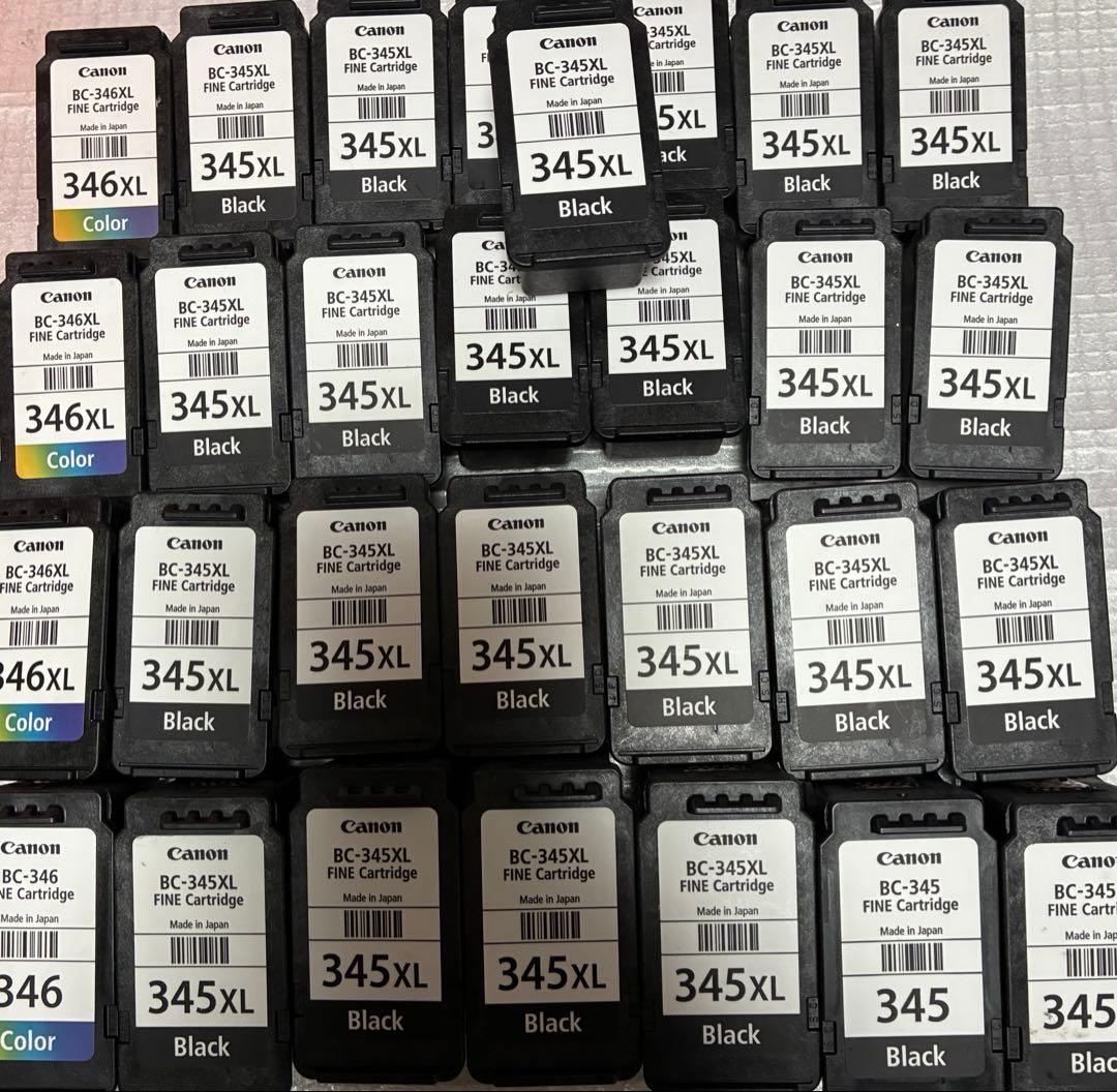 使用済みインクカートリッジ 29個 BC-345XL 346XL等 CANON