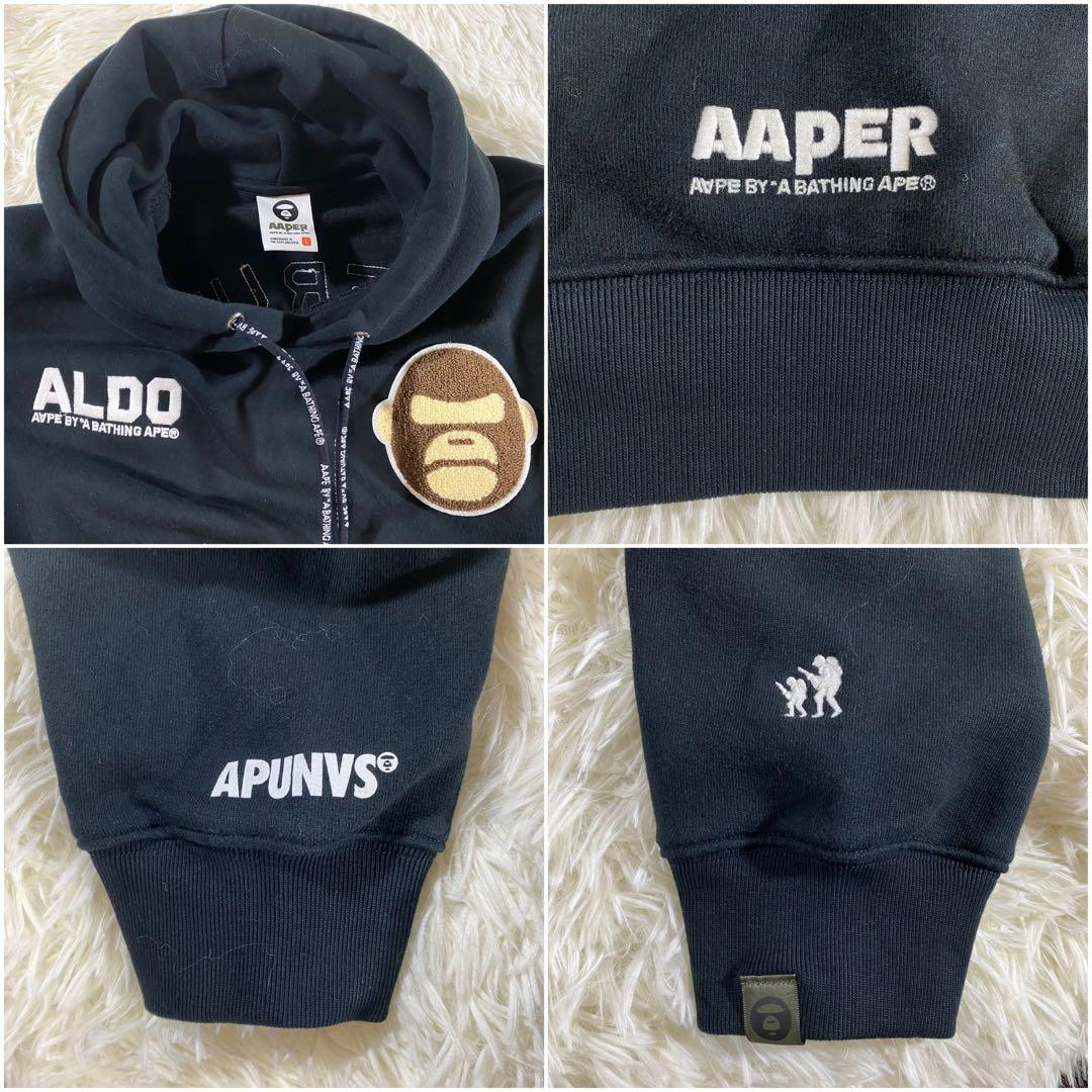 【AAPE】A BATHING APE AAPER UNVS ALDOパイルロゴ