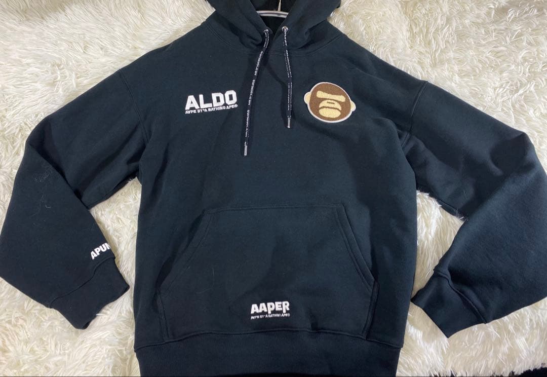 【AAPE】A BATHING APE AAPER UNVS ALDOパイルロゴ