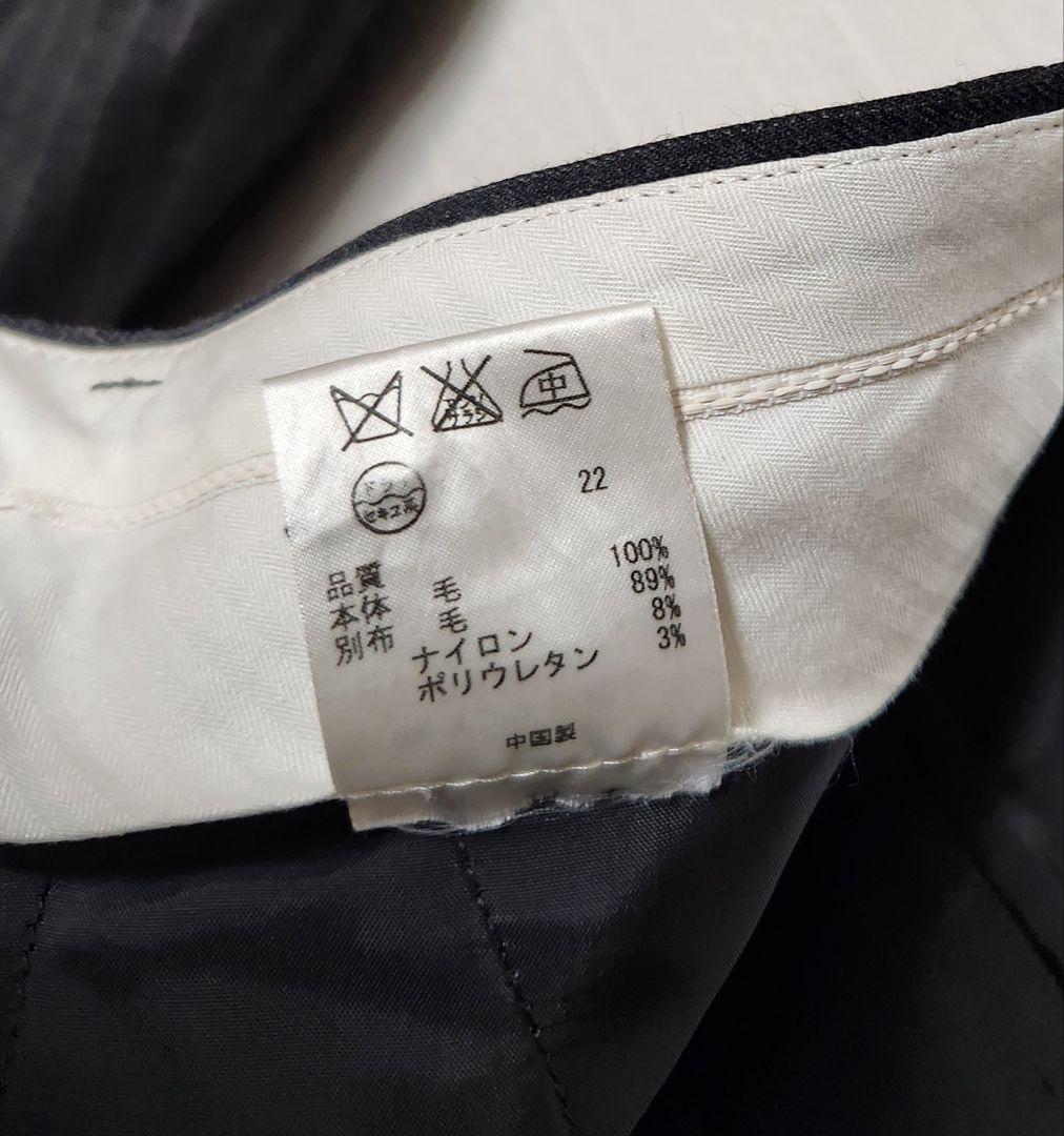 ポールスミス　レディース　パンツスーツ　グレー　ピンクストライプ