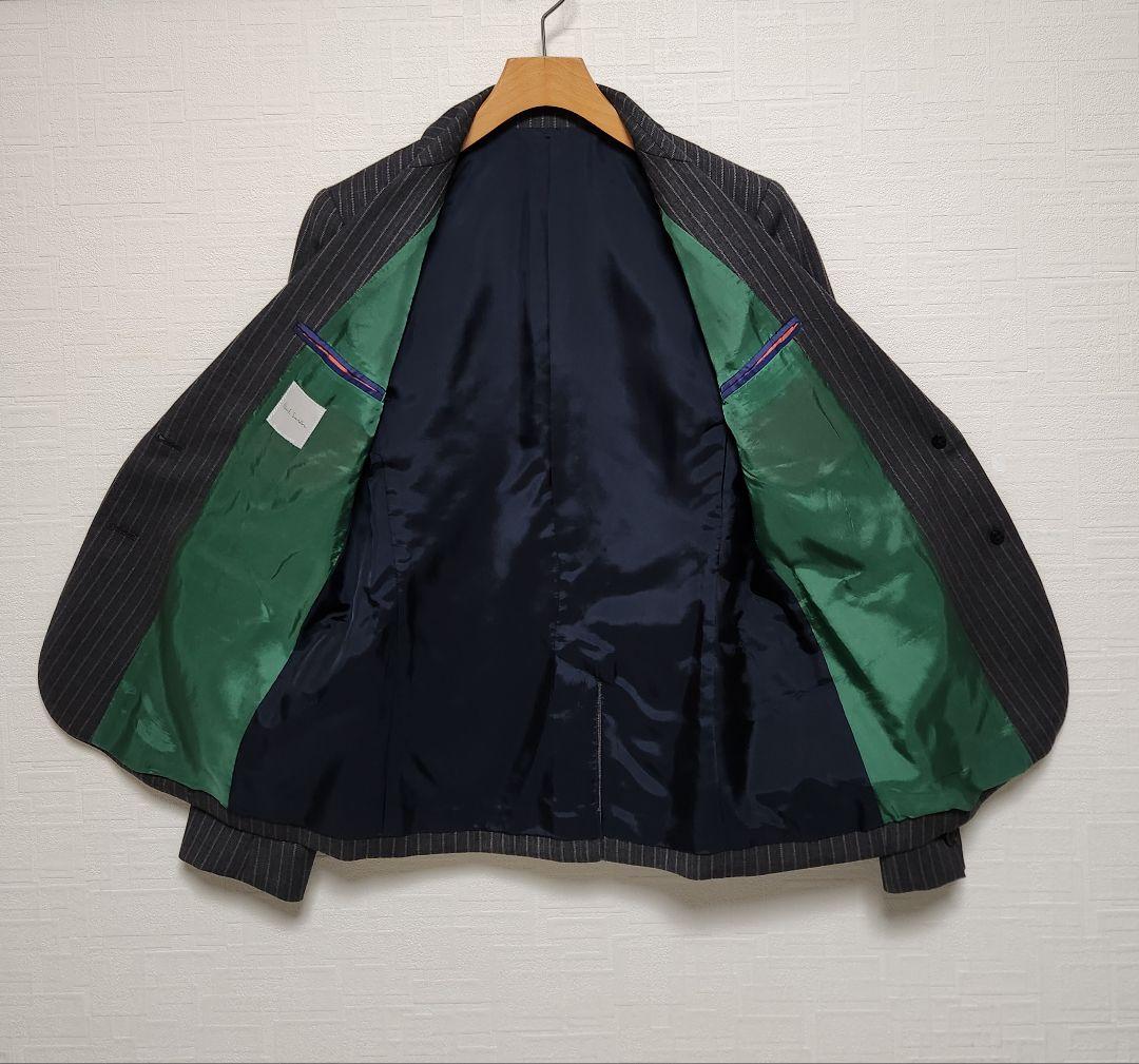 ポールスミス　レディース　パンツスーツ　グレー　ピンクストライプ