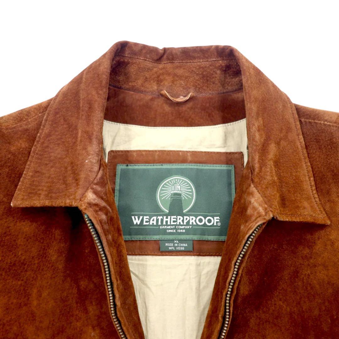 90年代 WEATHERPROOF スウェード レザー スウィングトップ XL