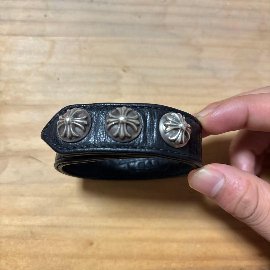 レザーブレスレット シルバー装飾