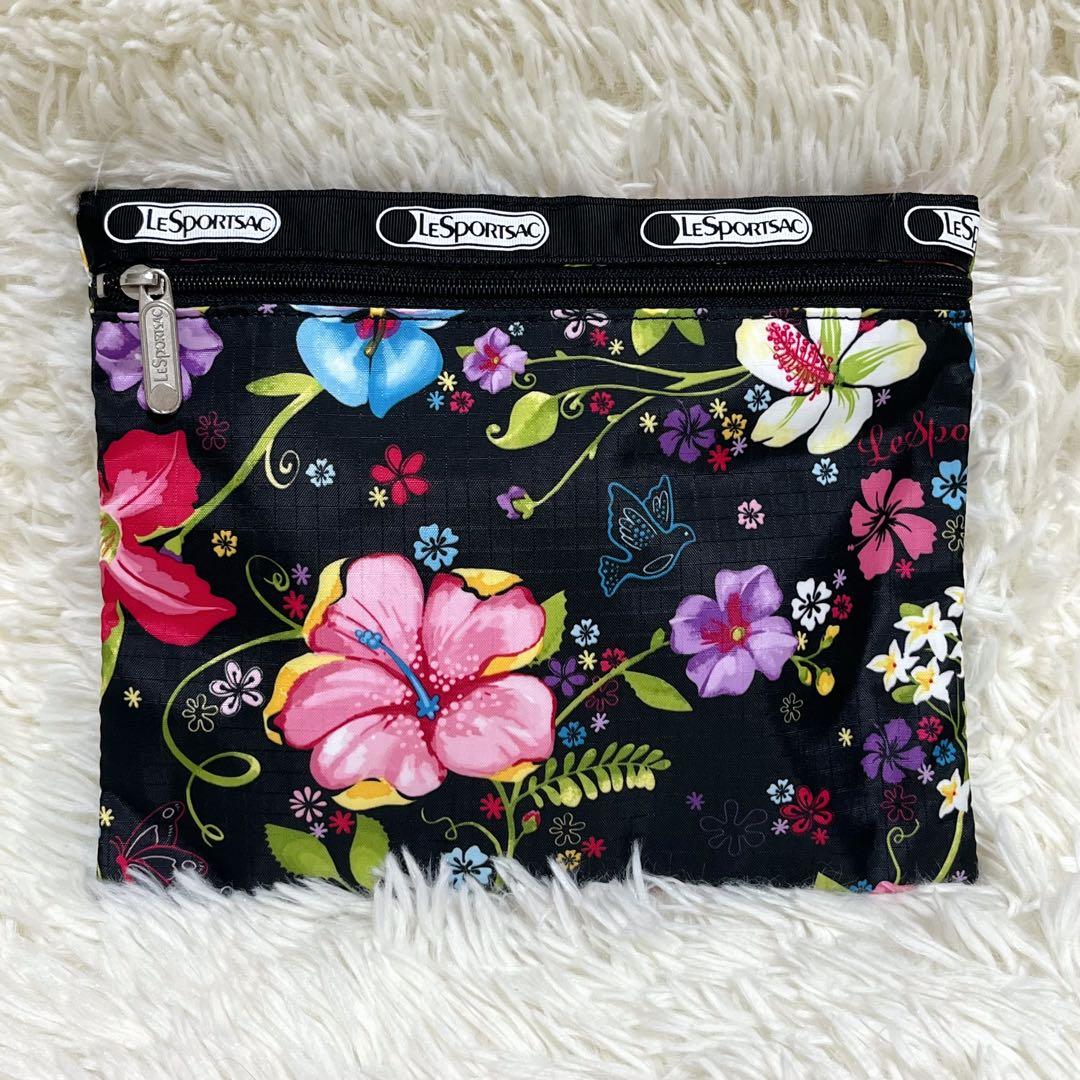 ⭐︎ハワイ限定⭐︎ レスポートサック ボストン ショルダー 2way ポーチ 鍵 花