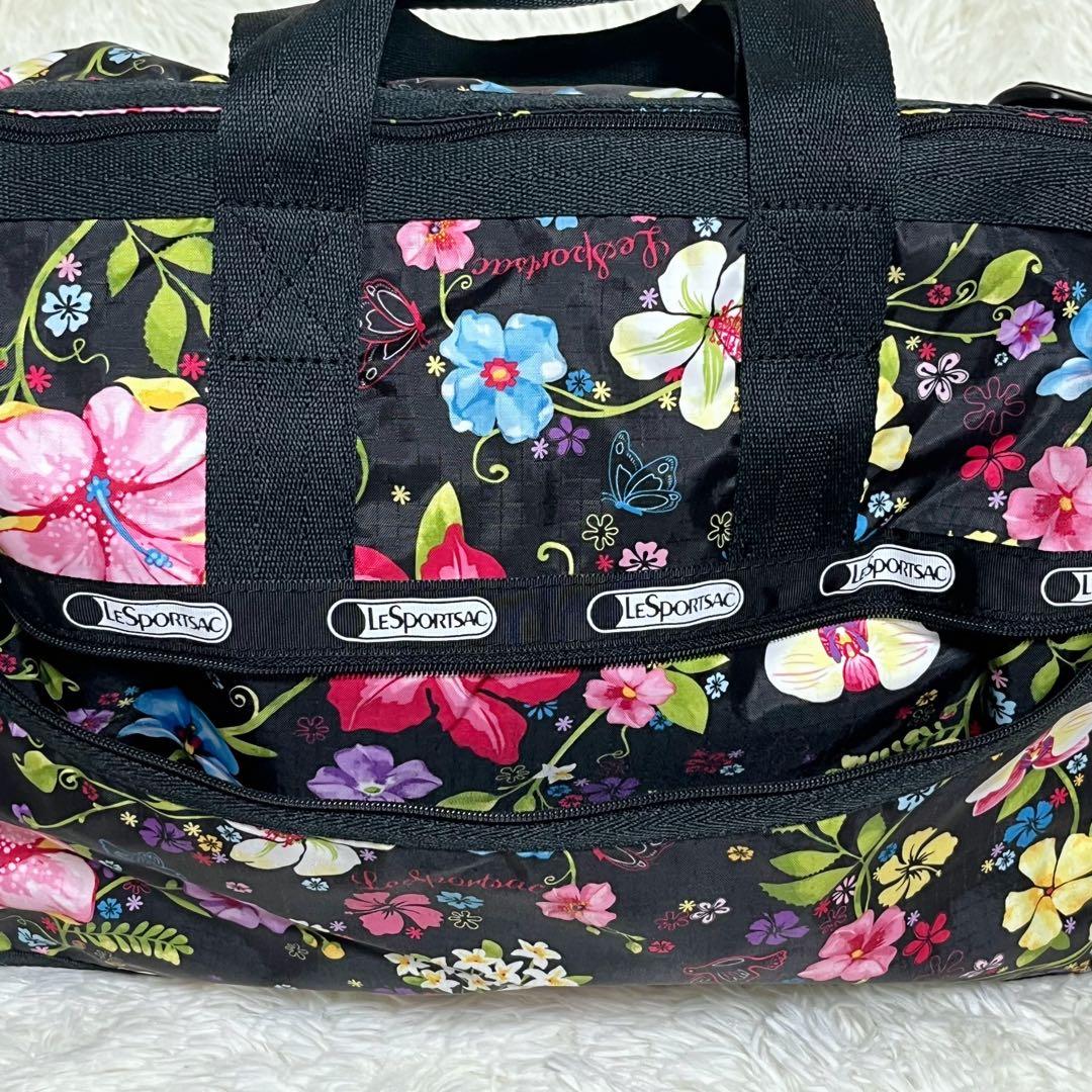 ⭐︎ハワイ限定⭐︎ レスポートサック ボストン ショルダー 2way ポーチ 鍵 花