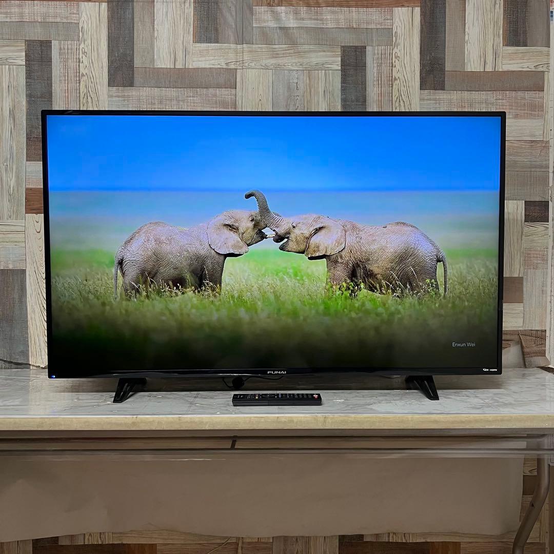 全国送料込❣️フナイ 50型 4K液晶TV地デジBSCSチューナー内蔵外付HDD