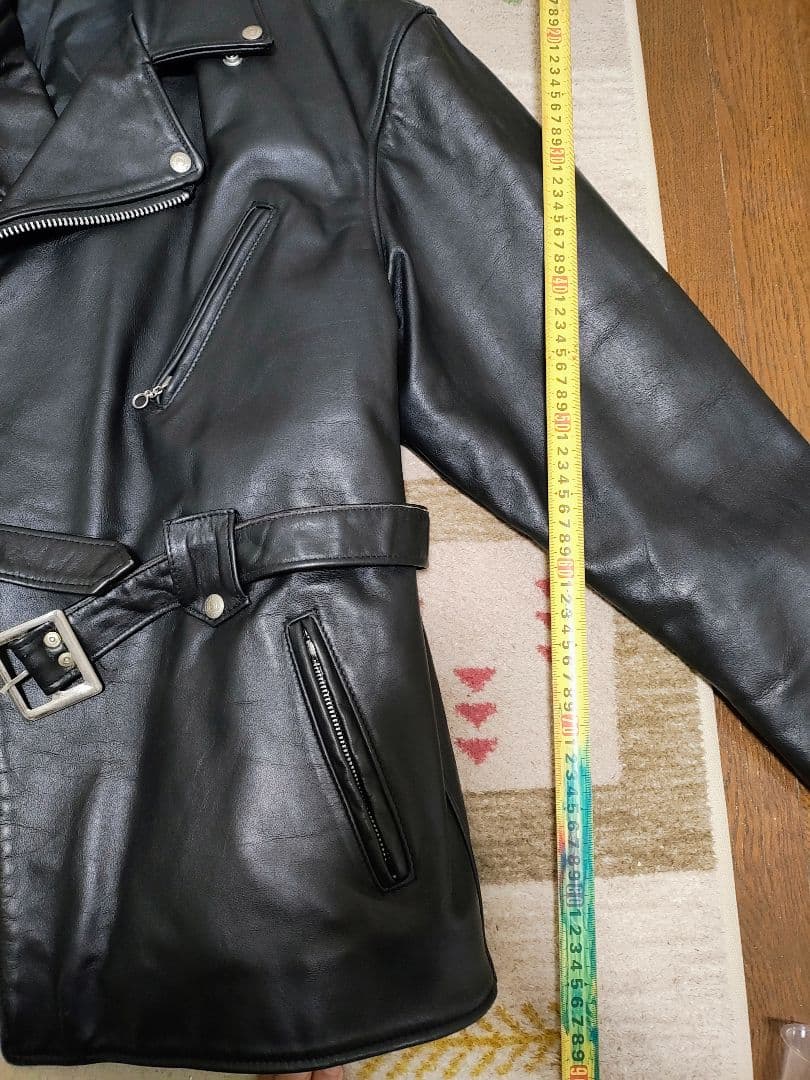 perfecto schott nyc 46サイズ　革ジャン　コート　ロング