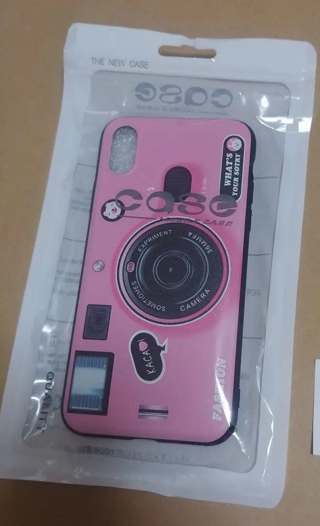 iPhone スマホ ケース カメラ 型 ピンク iPhone XR 新品