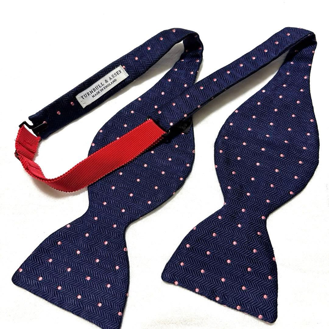 TURNBULL&ASSER ターンブル＆アッサー　蝶ネクタイ　ネイビー　美品