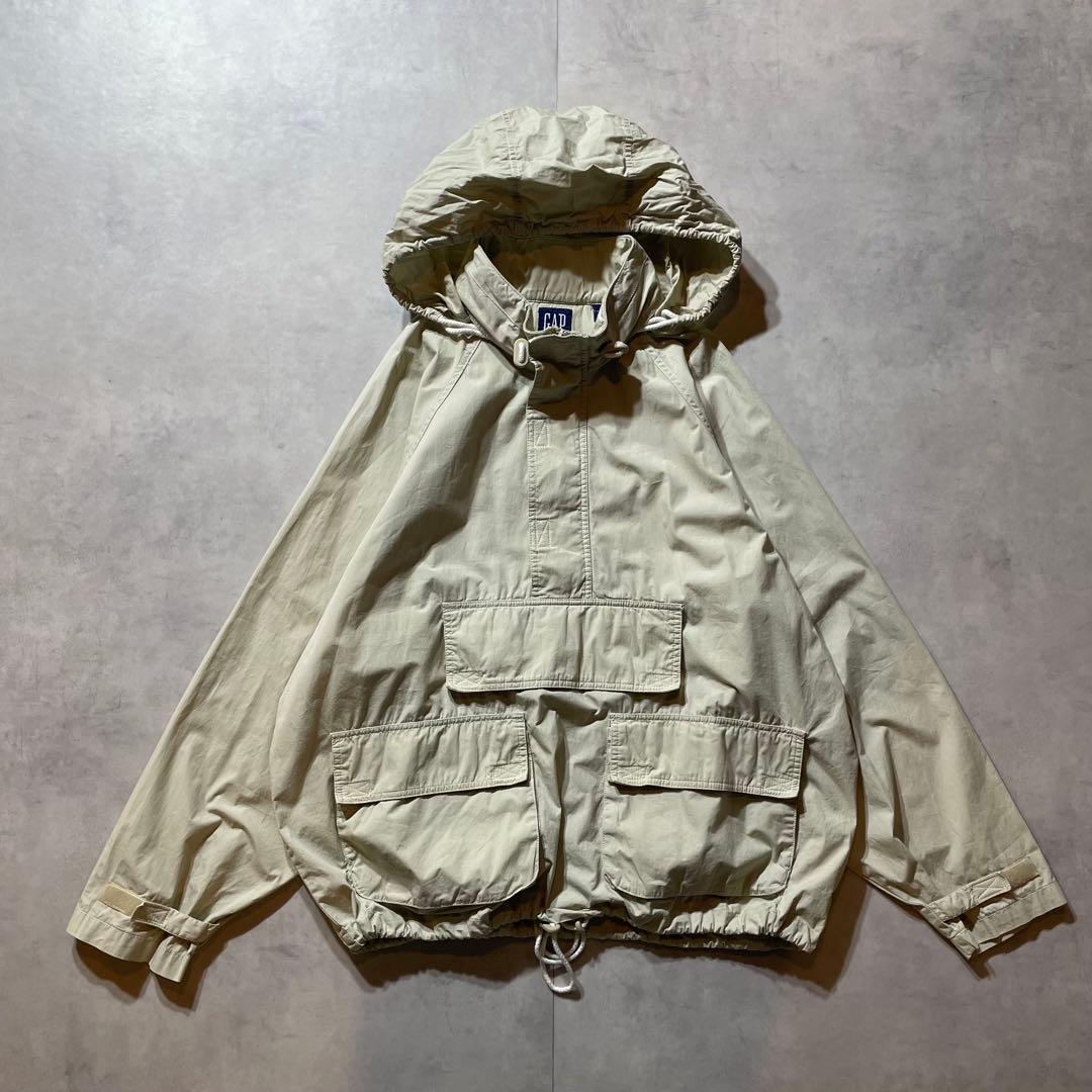 90s OLD GAP コットンアノラック　紺タグ　L