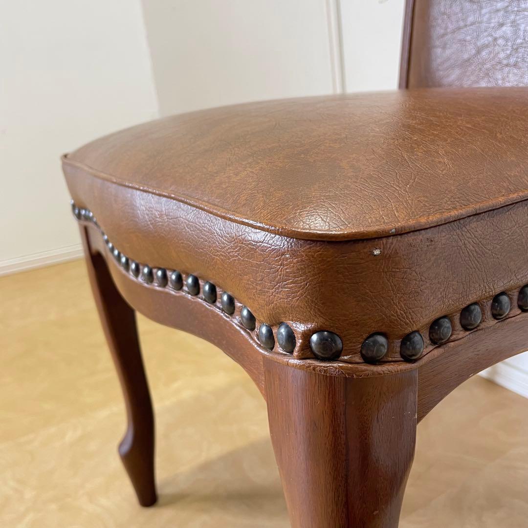 マルニ木工 ベルサイユ チェア① 猫脚 鋲打ち チェア 椅子 イス アンティーク