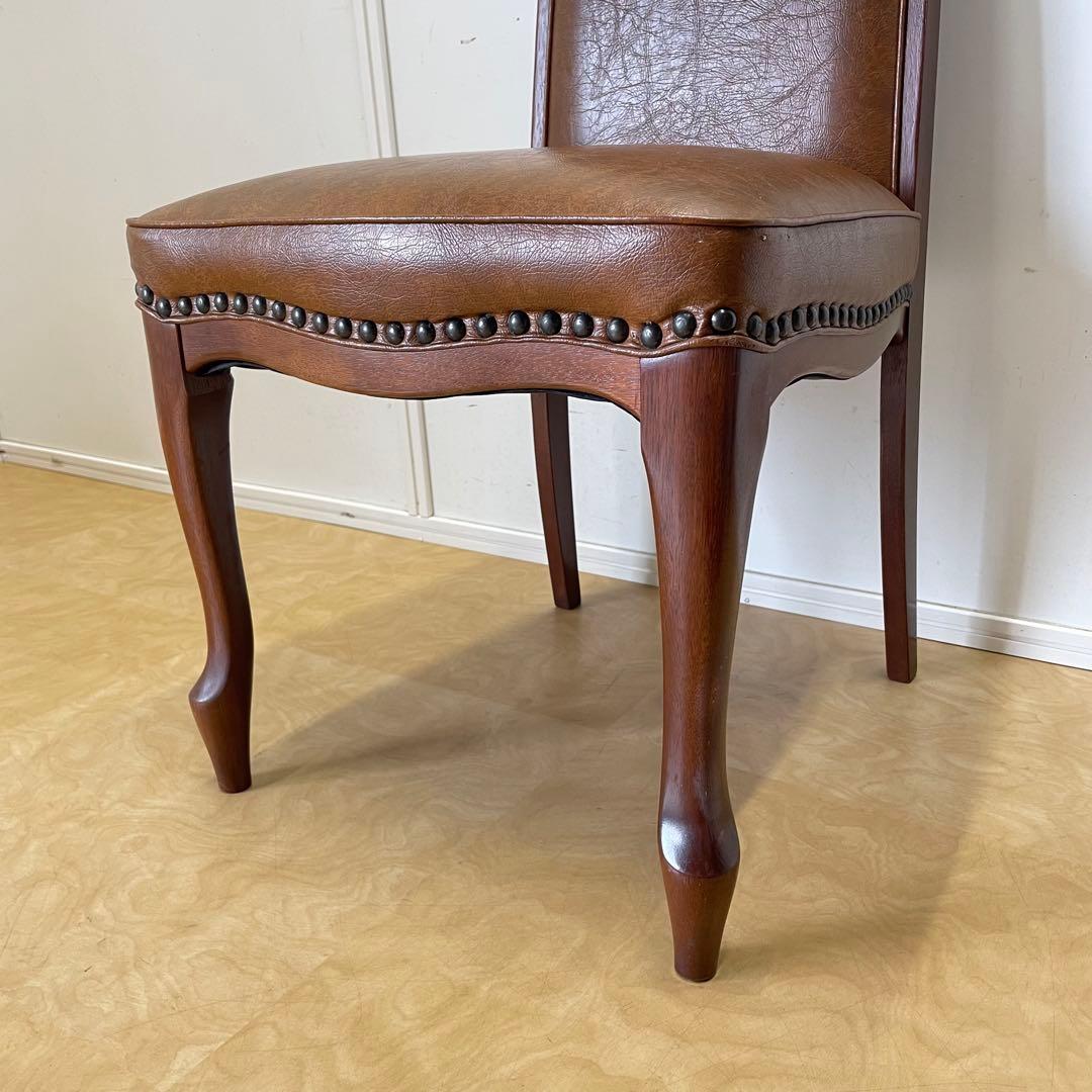 マルニ木工 ベルサイユ チェア① 猫脚 鋲打ち チェア 椅子 イス アンティーク