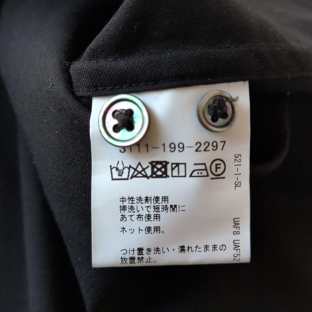 ✨完売品✨NIKKE生地★ブラック★無地★シャツ★長袖★ウール★M★アローズ