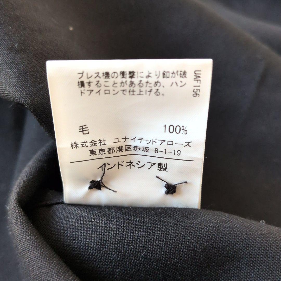 ✨完売品✨NIKKE生地★ブラック★無地★シャツ★長袖★ウール★M★アローズ