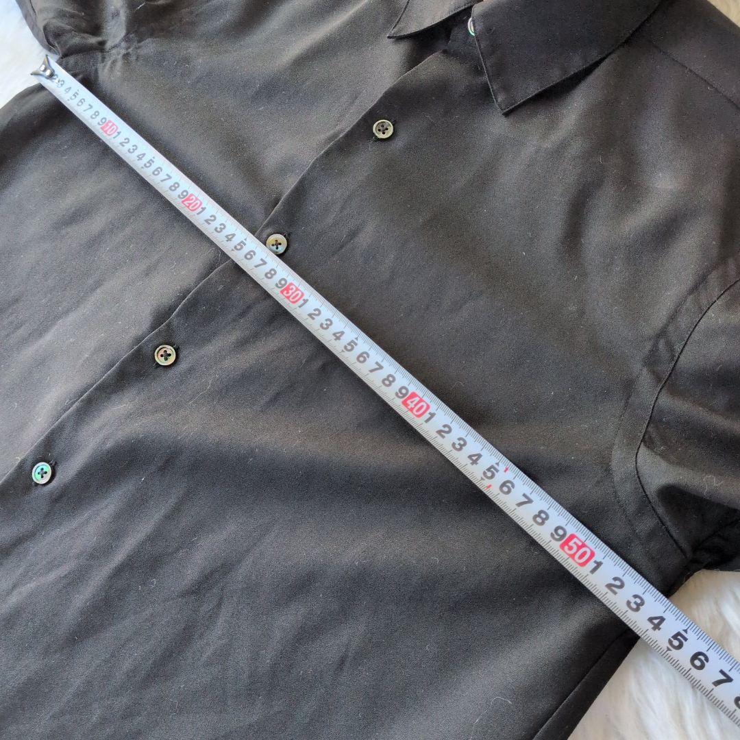 ✨完売品✨NIKKE生地★ブラック★無地★シャツ★長袖★ウール★M★アローズ