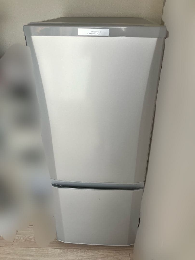 三菱 MITSUBISHI シルバー 冷蔵庫　MR-P15D-S