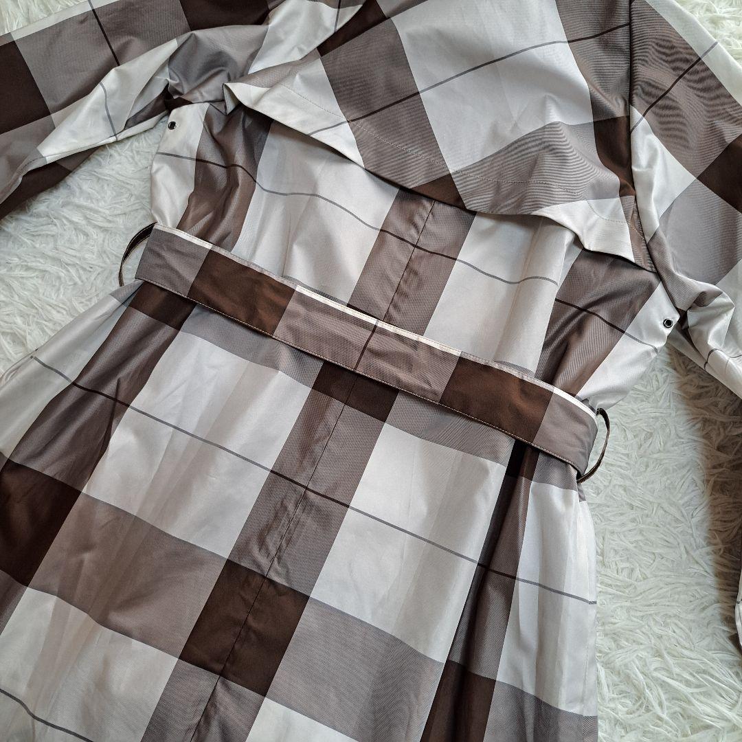 【美品】【Aquascutum】トレンチデザイン チェック レインコート