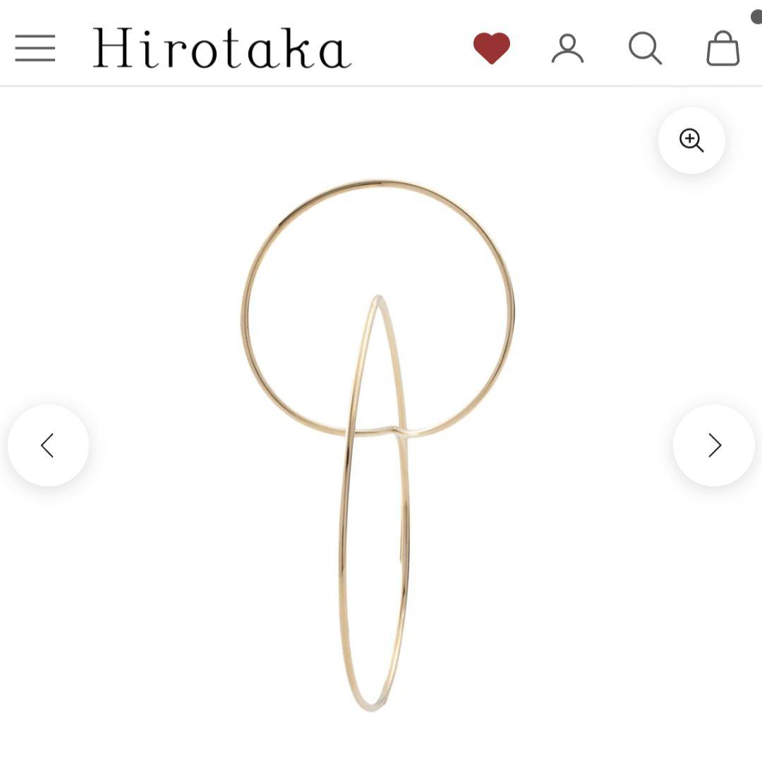 Hirotaka All About Basicsフローティングフープピアス片耳