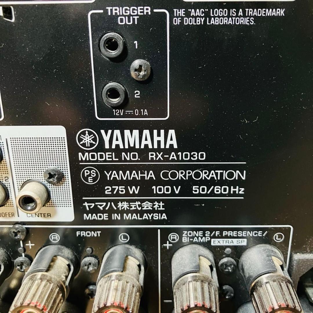 【美品】YAMAHA AVレシーバー RX-A1030 ブラック リモコン付