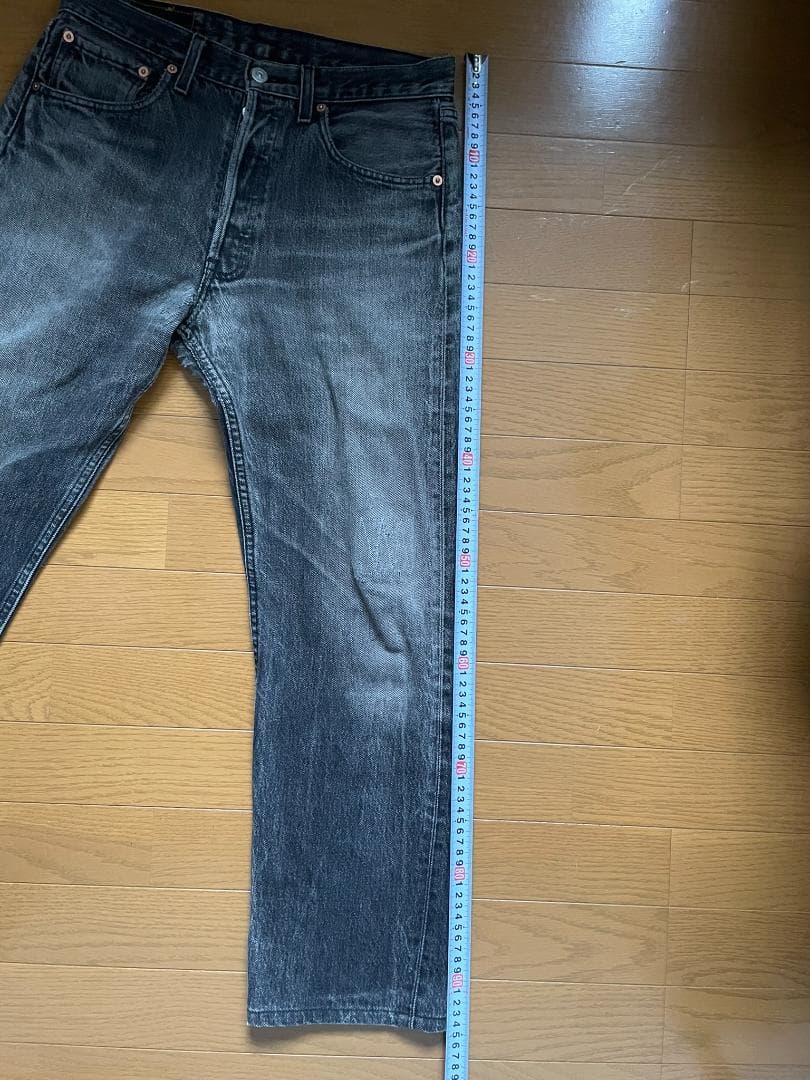 Levi's 501 後染め　ブラック　W32L30　色落ち