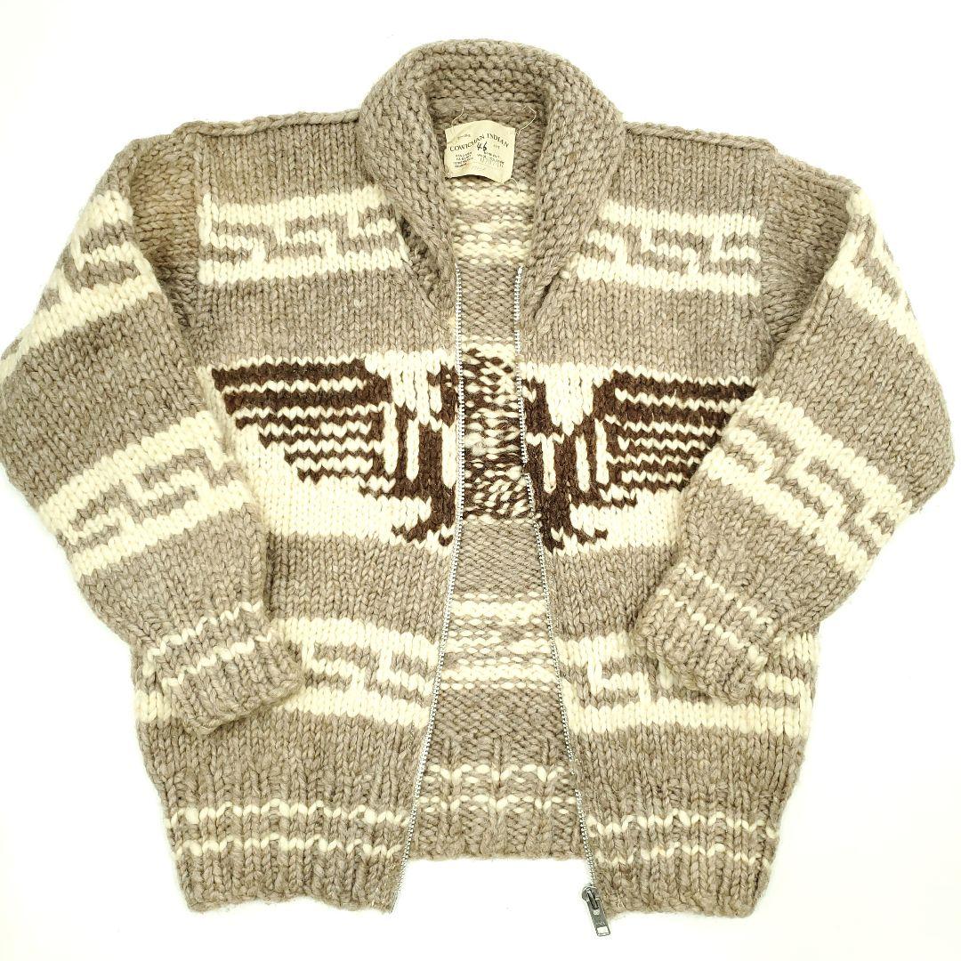 シリアルNo.◆COWICHAN INDIAN◆カナダ製カウチンセーター1129