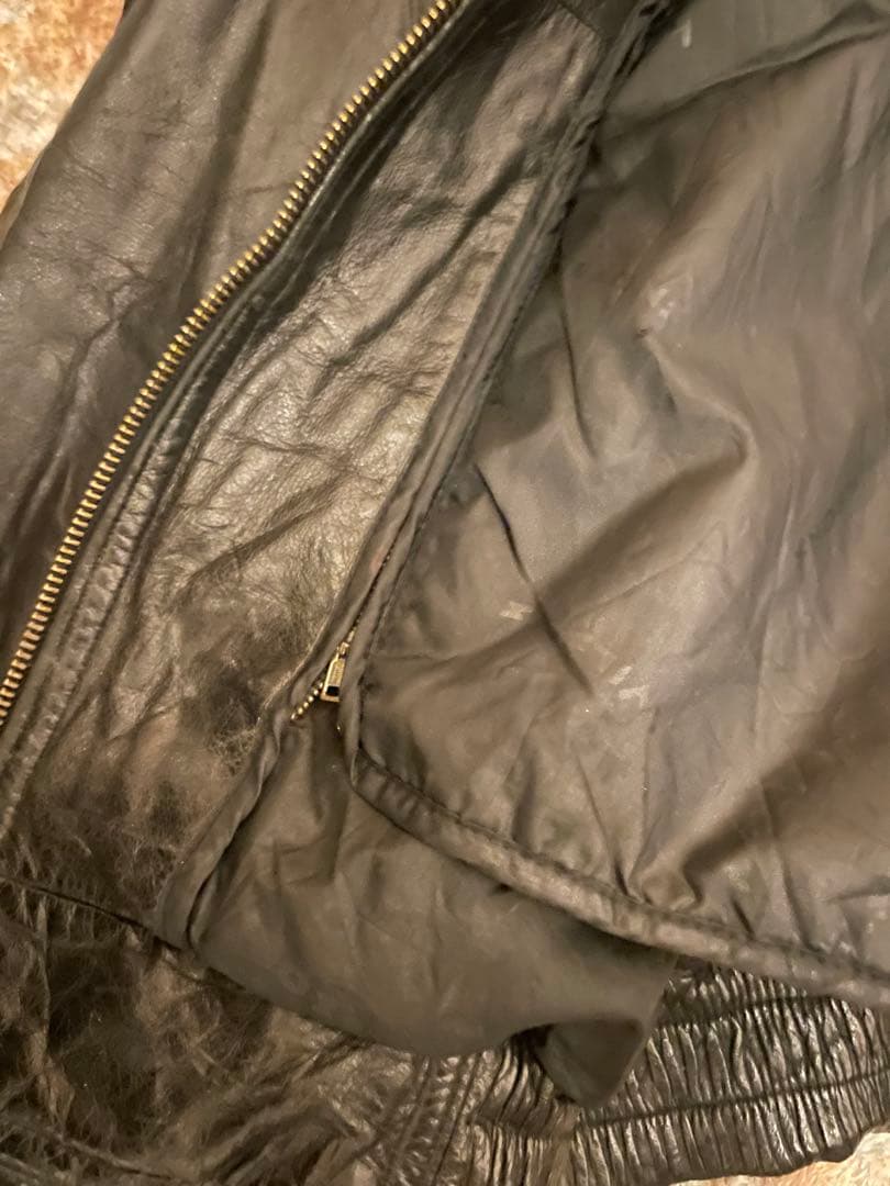 WILSONS Thinsulate 黒レザージャケット Lサイズ