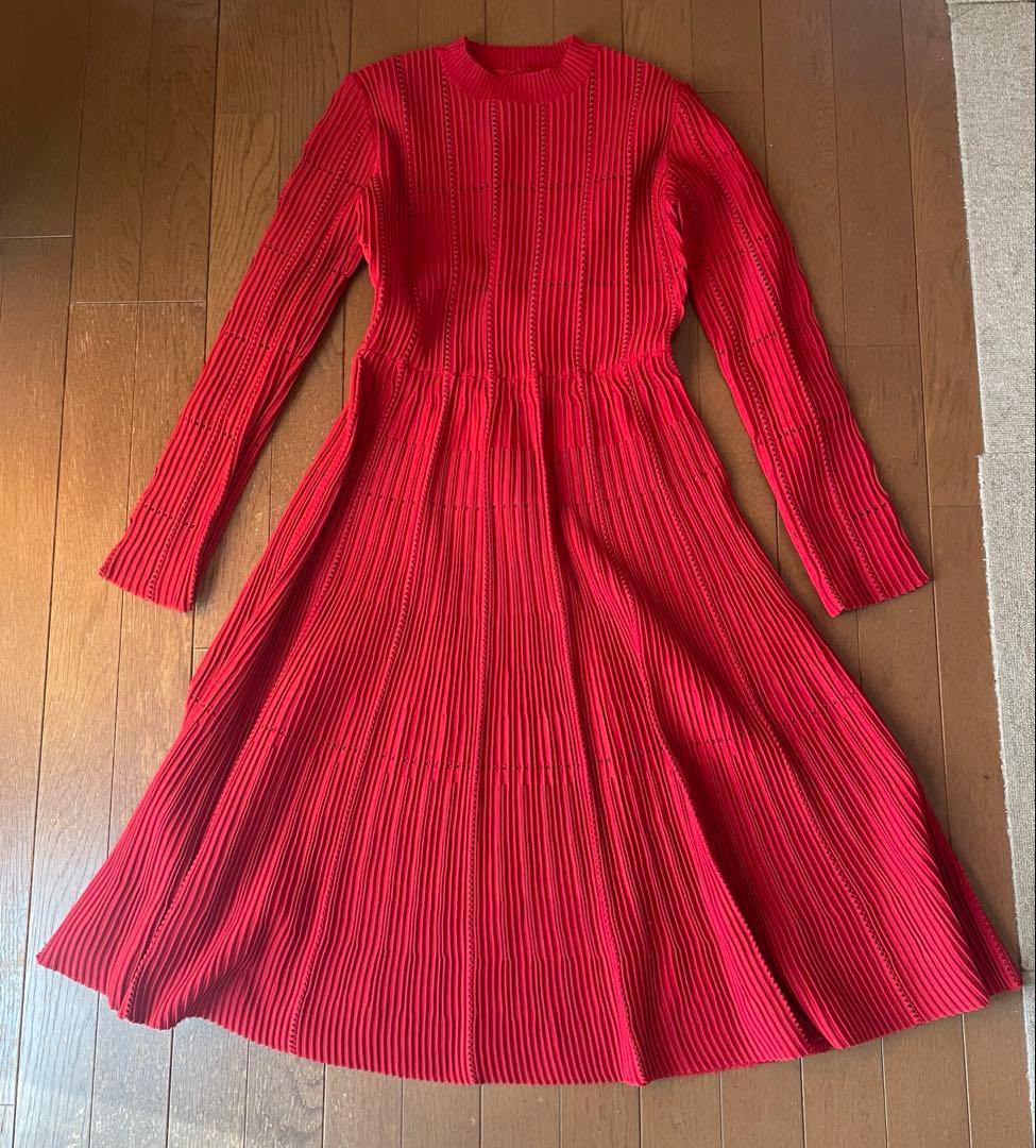 CELFORD ロングスリーブディフォーメーションワンピース 38