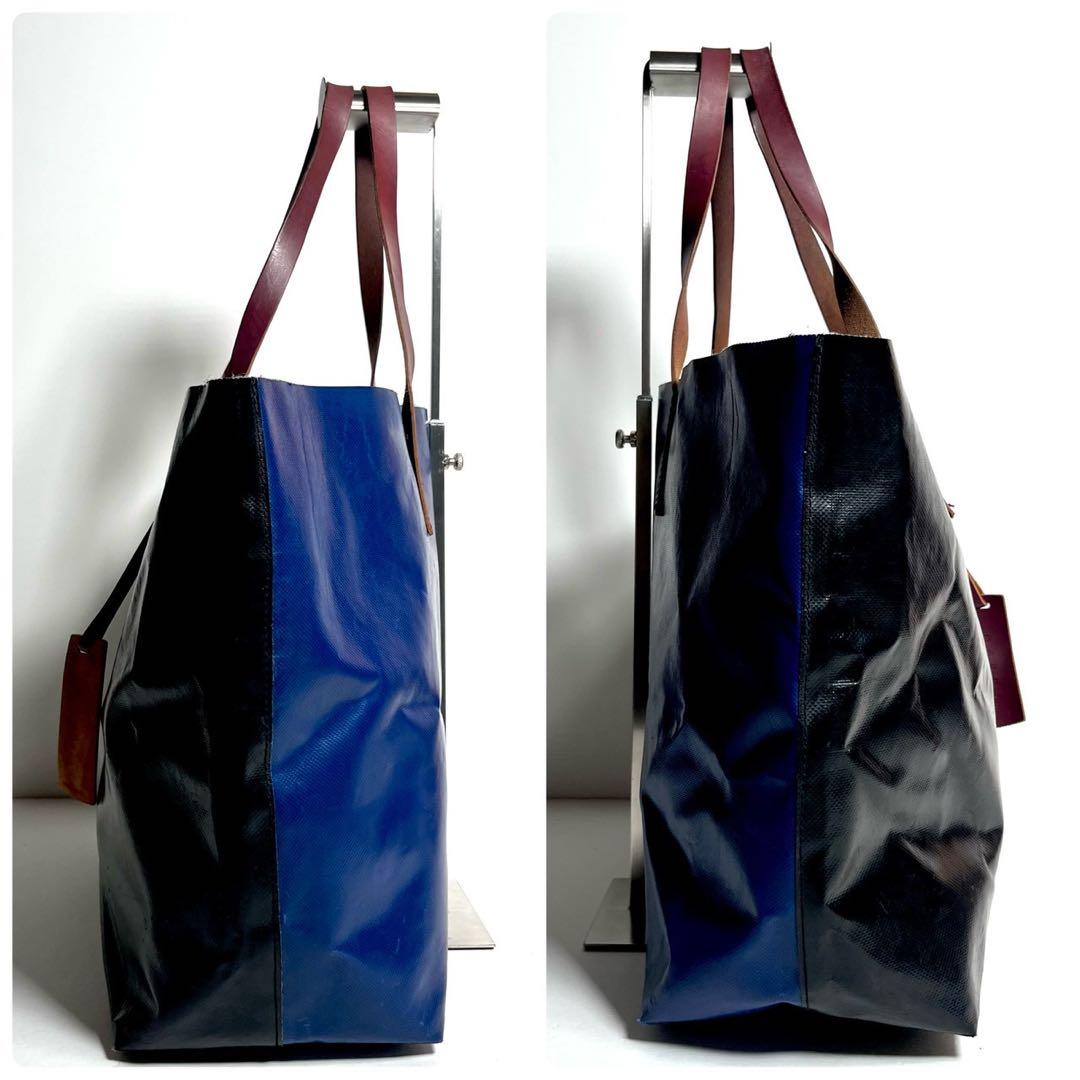 MARNI マルニ PVC トートバッグ エコバッグ 大容量 肩掛け A4可能