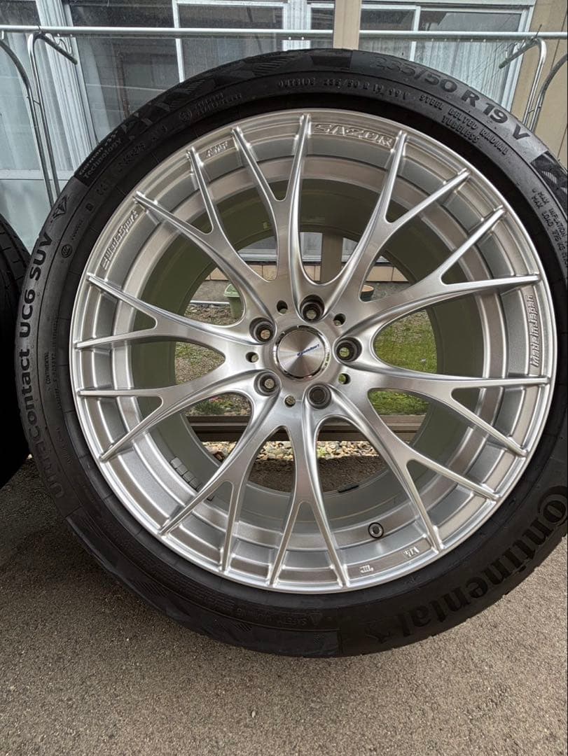 Weds 19インチ ホイールセット 235/50R19 ウェッズスポーツ