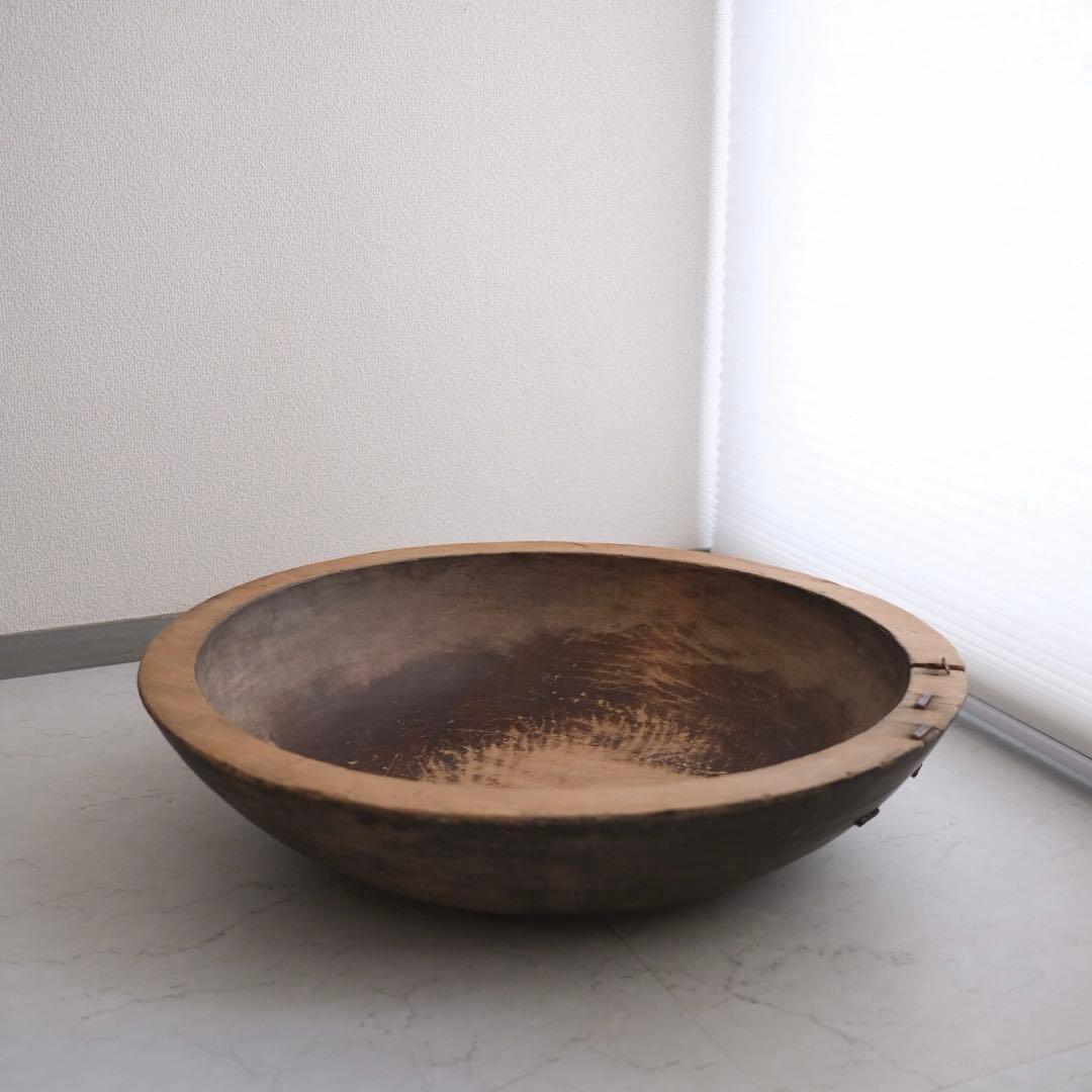 木鉢 木皿 こね鉢 古道具 古物 骨董 アンティーク オブジェ ジブリ