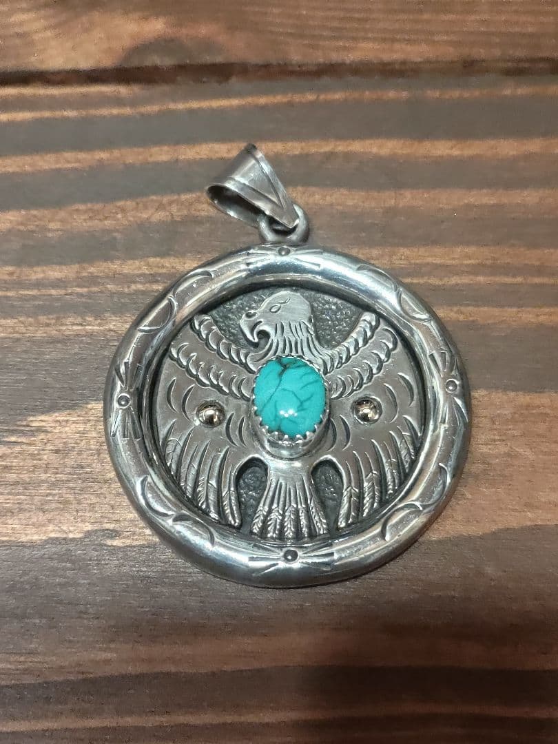 ARIZONA FREEDOM SV925 K18 ターコイズ ネックレストップ