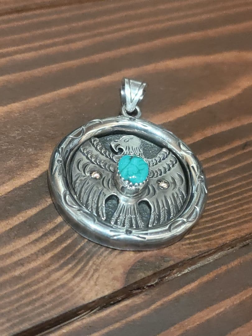 ARIZONA FREEDOM SV925 K18 ターコイズ ネックレストップ